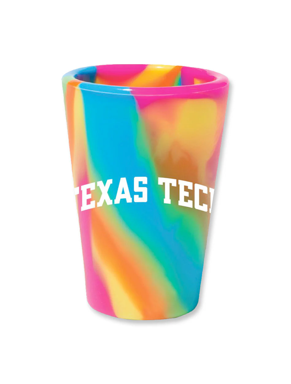 Texas Tech Hippie Tie Dye Silicone Shot Glass