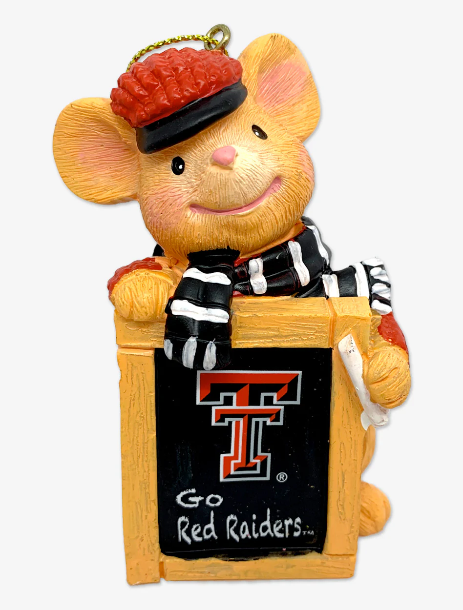 Texas Tech Holiday Mouse Ornament - Image 2