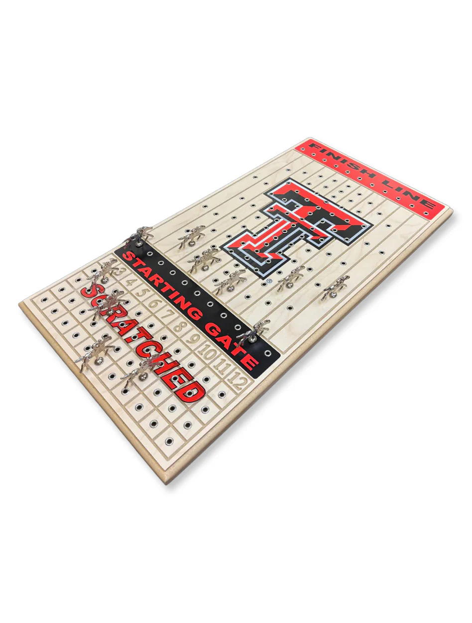 Texas Tech Horse Racing Maple Tabletop Game