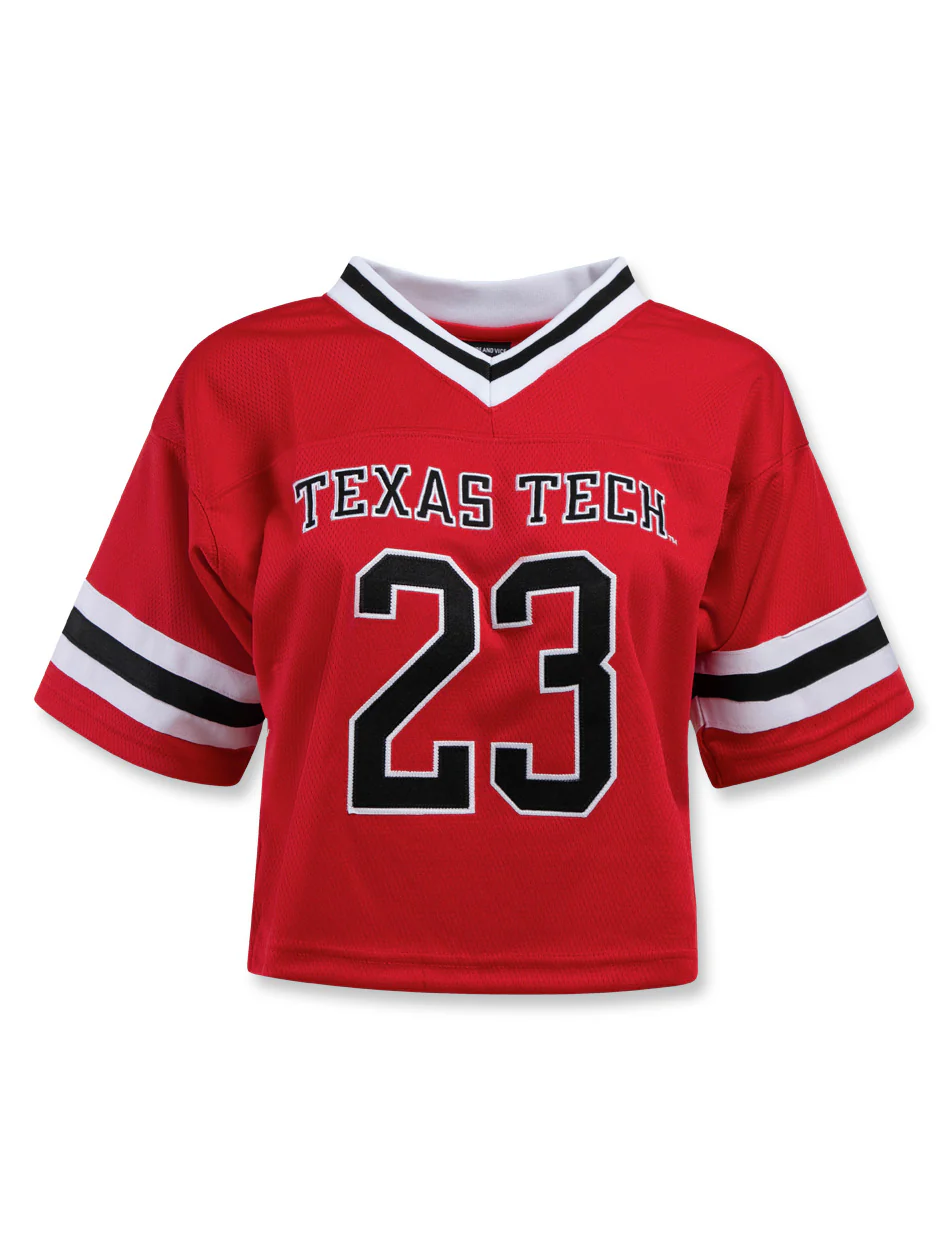 Texas Tech Hype & Vice Cropped Football Jersey - Image 2