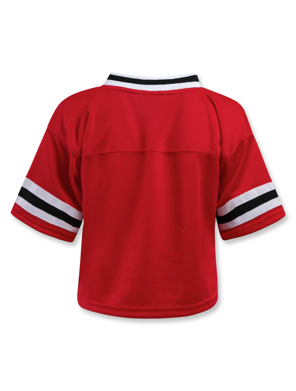 Texas Tech Hype & Vice Cropped Football Jersey - Image 3
