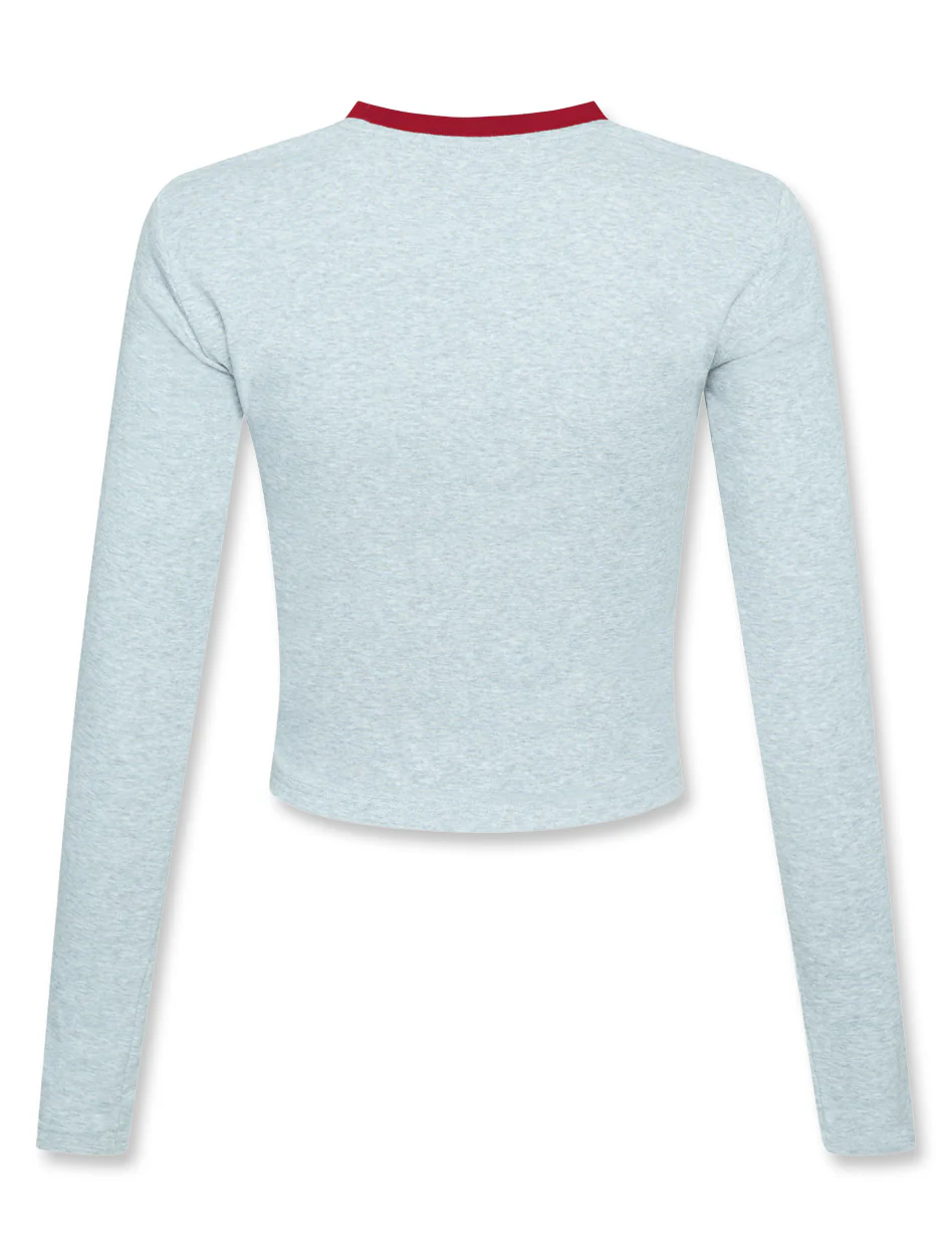 Texas Tech Hype & Vice Long Sleeve Baby Tee - Image 2