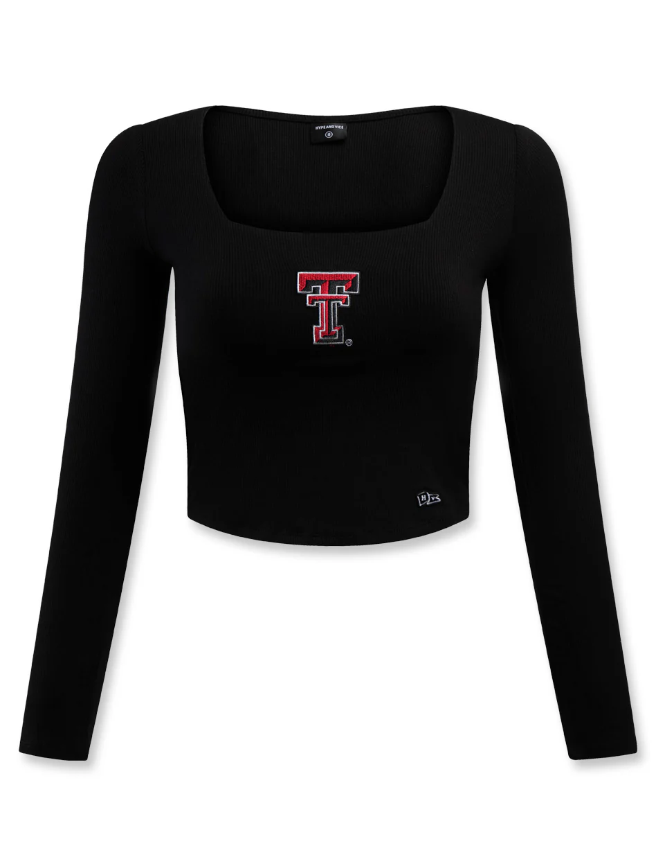Texas Tech Hype & Vice Megan Square Top