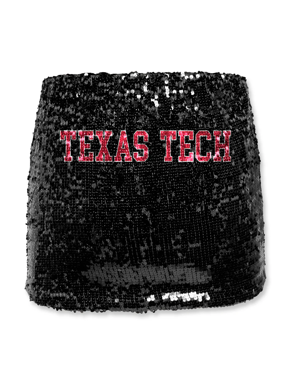 Texas Tech Hype & Vice Sequin Mini Skirt - Image 3