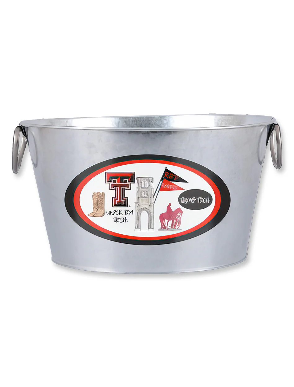 Texas Tech "Icon" Galvanized Bucket