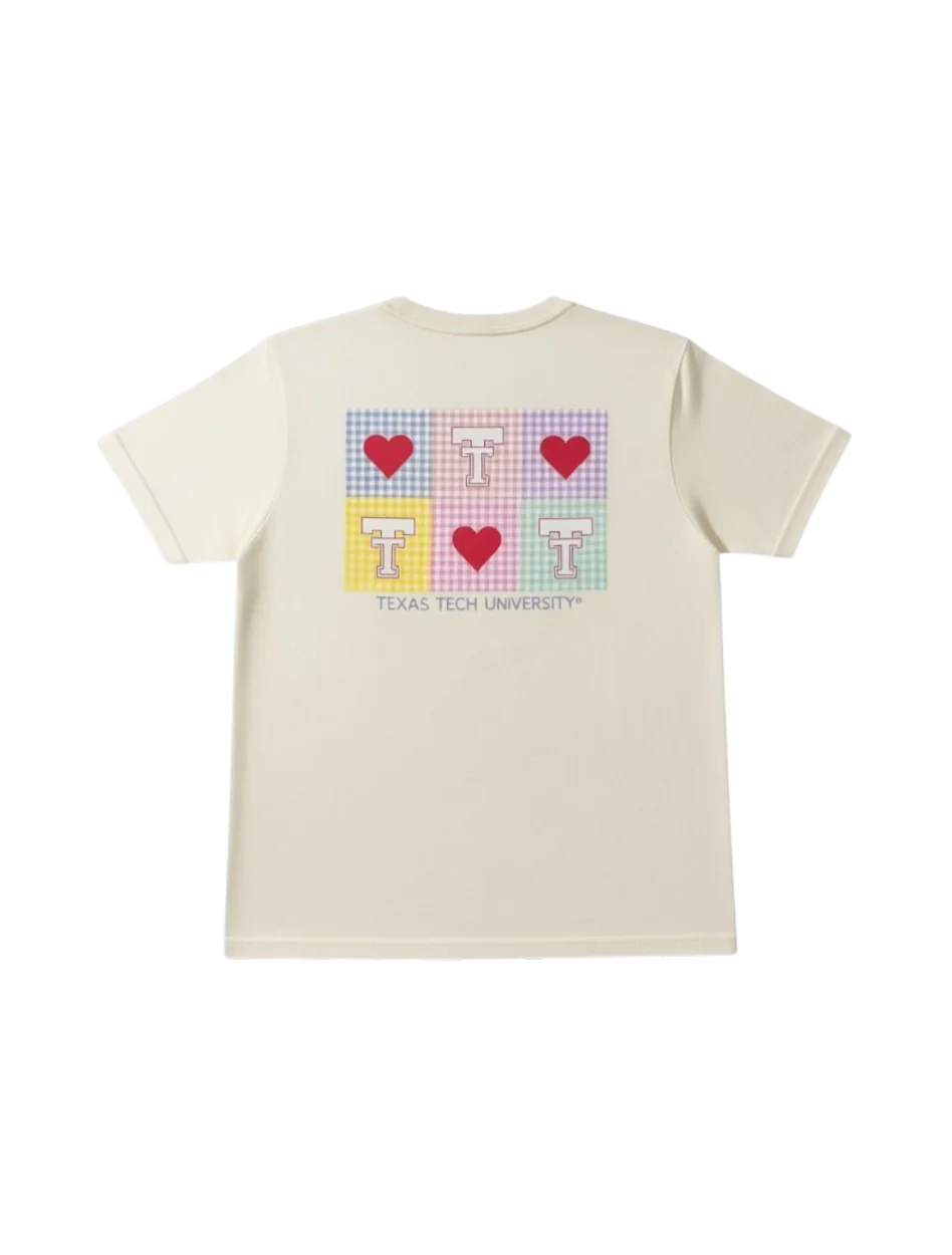 Texas Tech "Just a Gingham Girl" YOUTH Short Sleeve T-Shirt