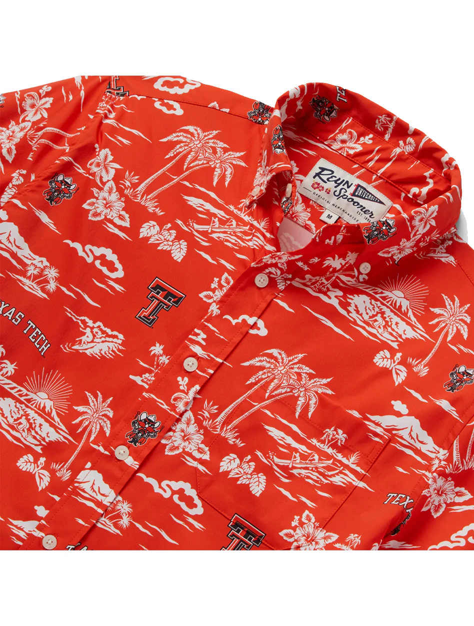 Texas Tech Reyn Spooner "Kekai" Hawiian Men's Button Down Shirt - Image 2
