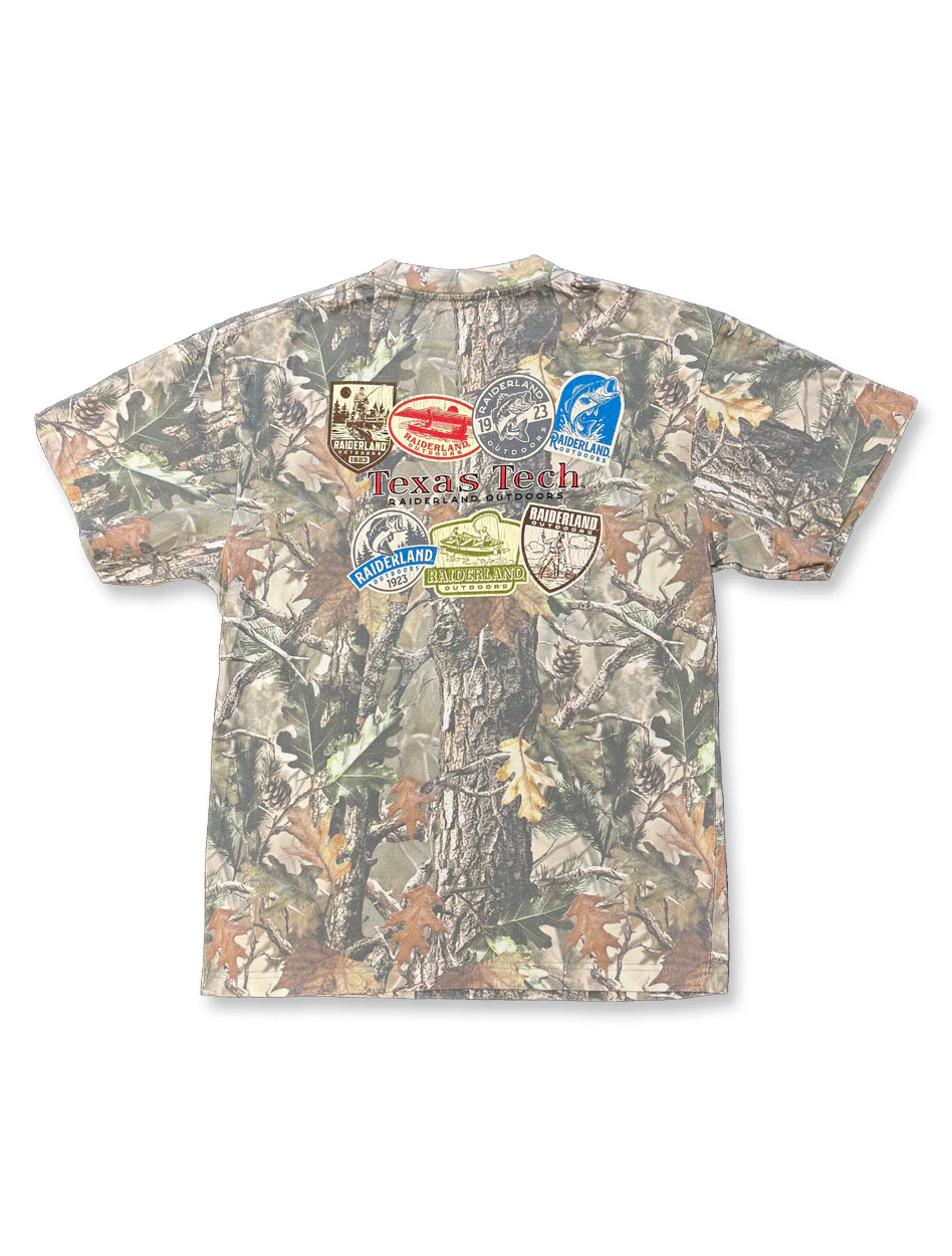 Texas Tech "Lakeside Patches" Washed Camo Short Sleeve T-Shirt - Image 7