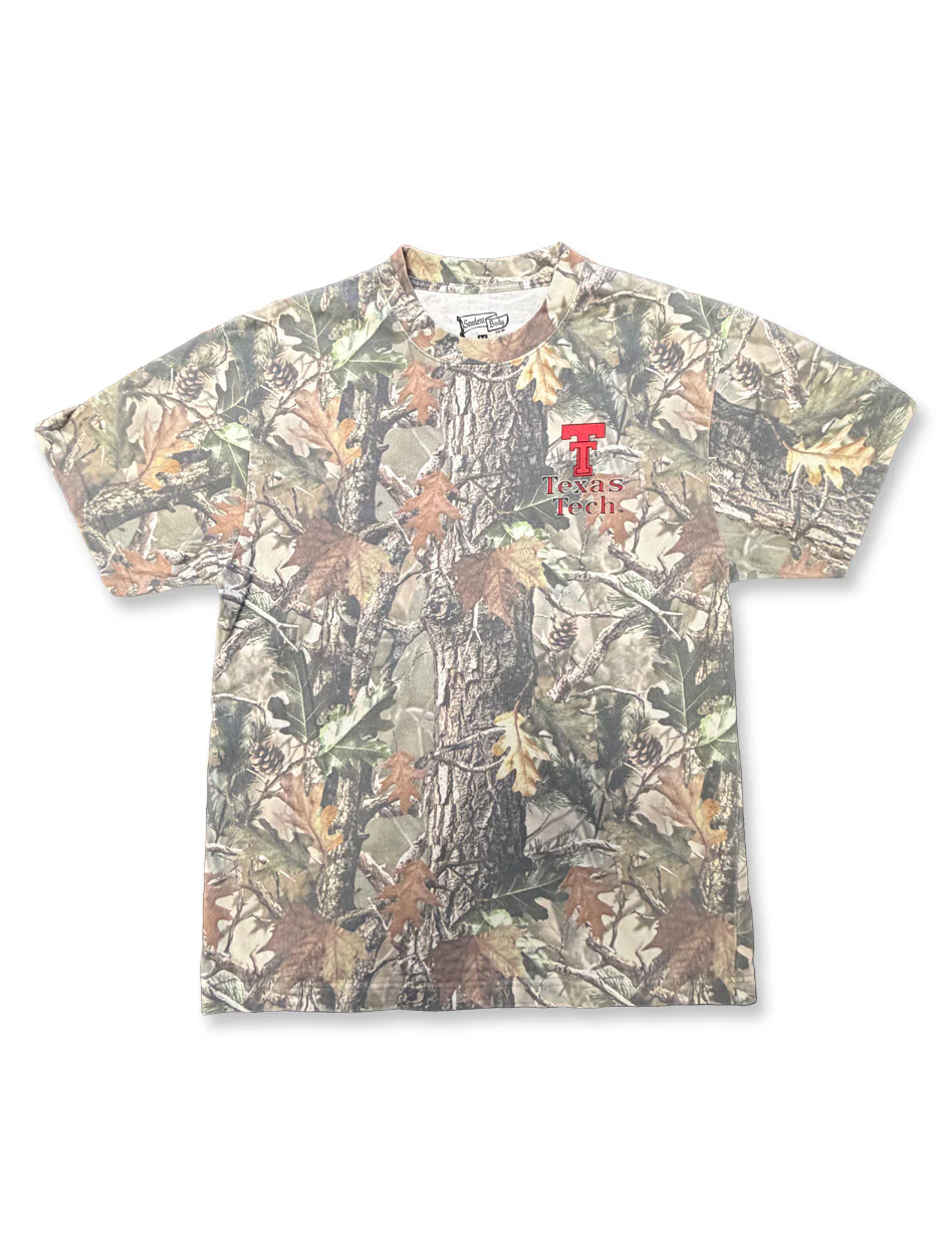 Texas Tech "Lakeside Patches" Washed Camo Short Sleeve T-Shirt - Image 8