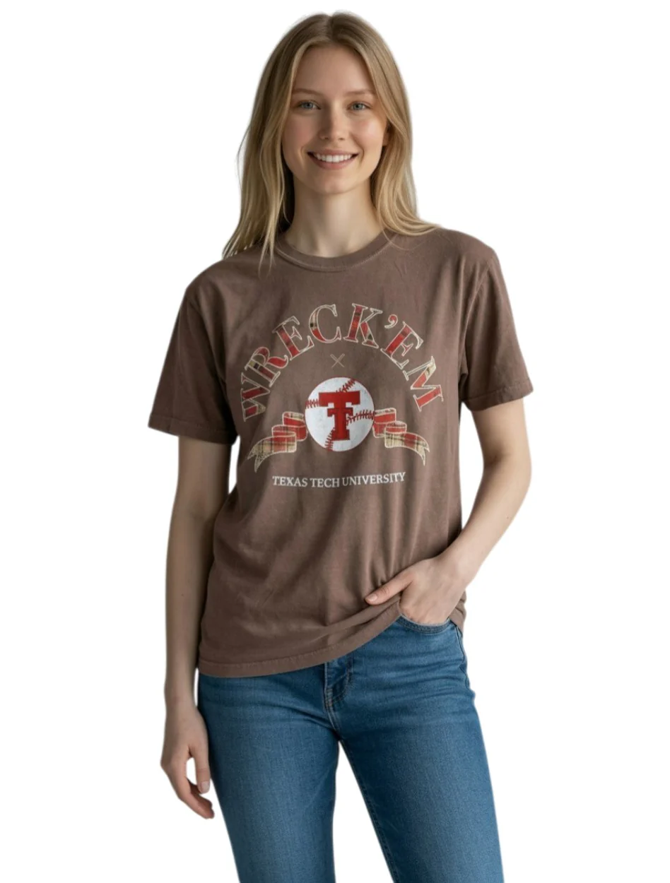 Texas Tech Livy Lu "Heritage Baseball" Short Sleeve T-Shirt