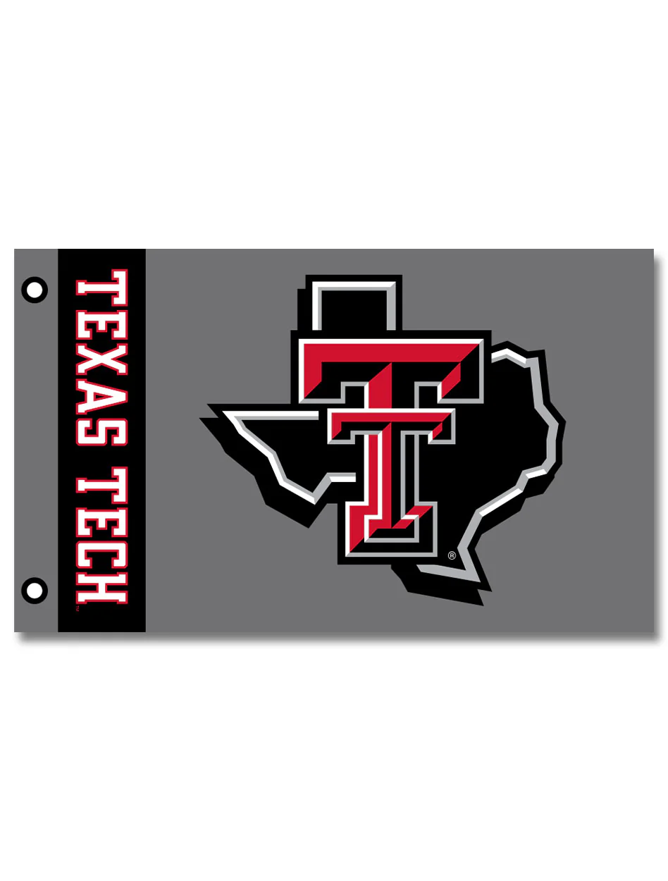 Texas Tech "Lonestar Pride" 3'x5' Charcoal Deluxe Flag