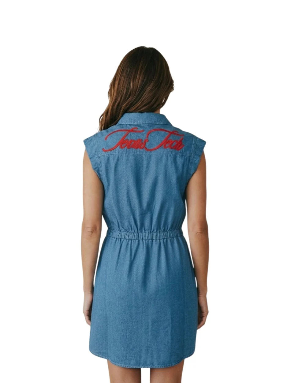 Texas Tech Lusso "Donatella" Denim Dress - Image 3