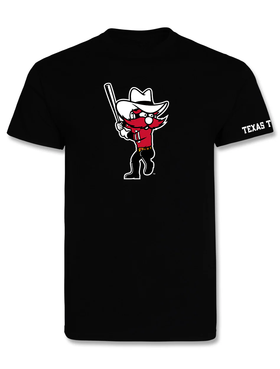 Texas Tech "Mascot Baseball & Softball" Short Sleeve T-Shirt