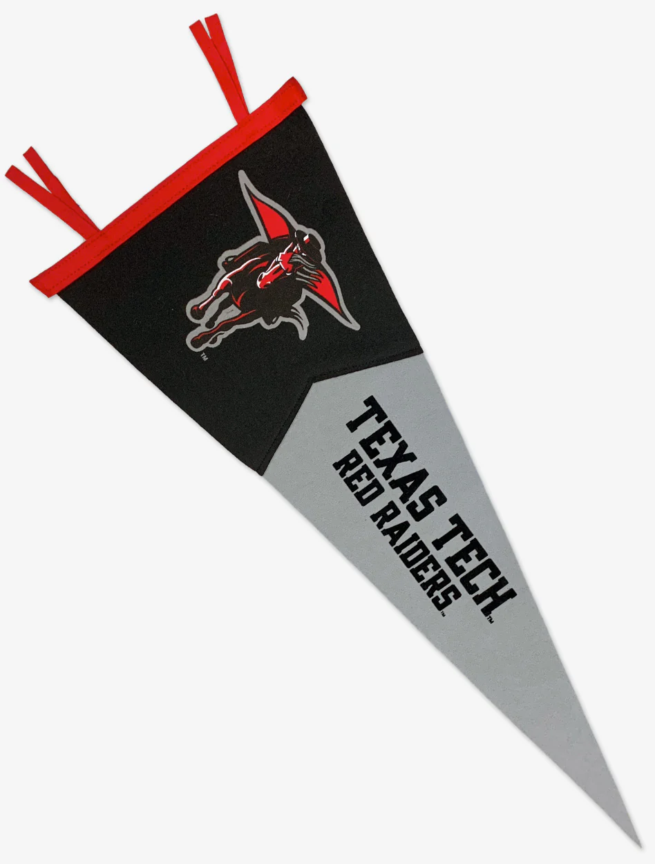 Texas Tech Masked Rider 12"x30" Wool Flocked Pennant