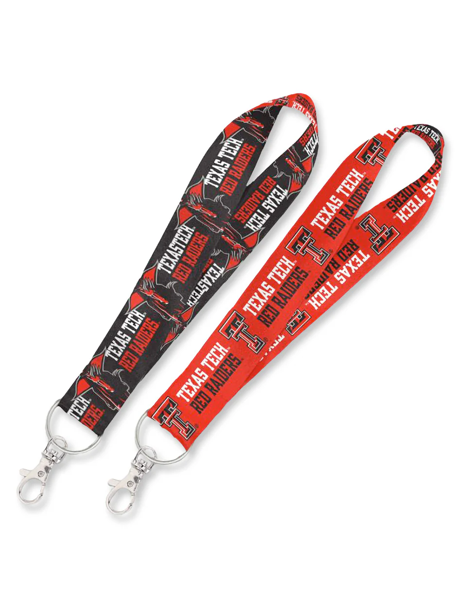 Texas Tech Masked Rider and Double T Double Sided Lanyard