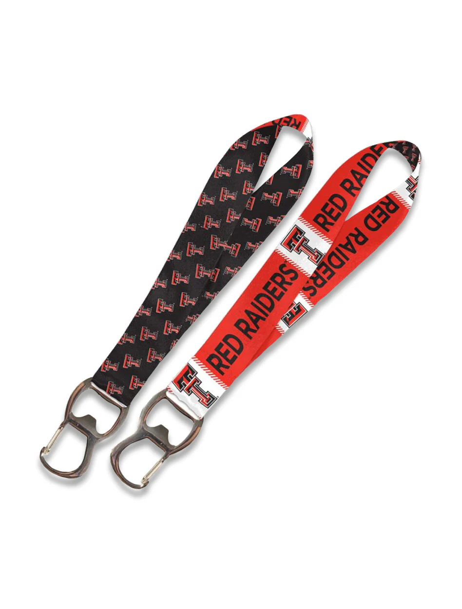 Texas Tech "Mini Double Ts" 9 " Keystrap with Bottle Opener