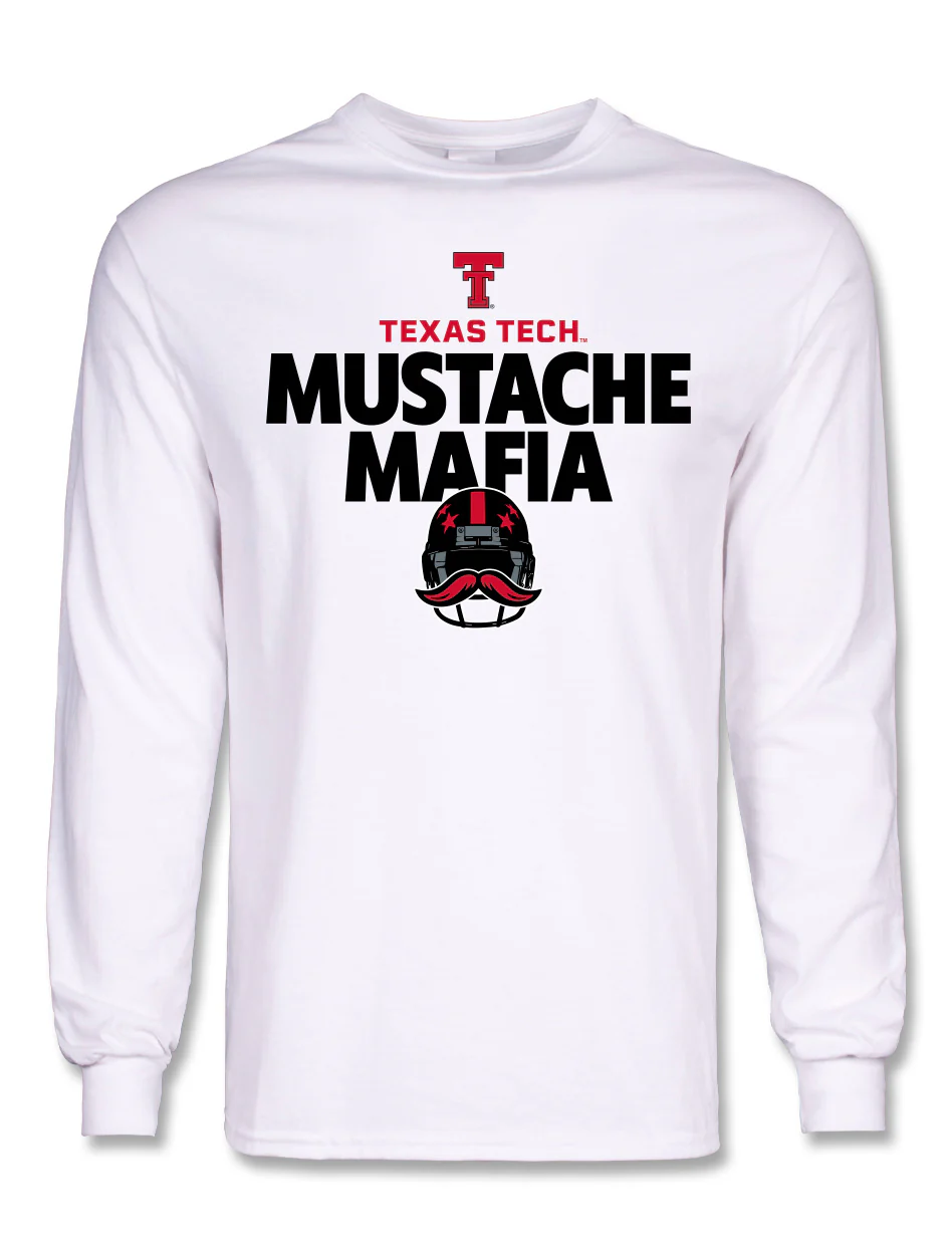 Texas Tech "Mustache Mafia" Long Sleeve T-Shirt