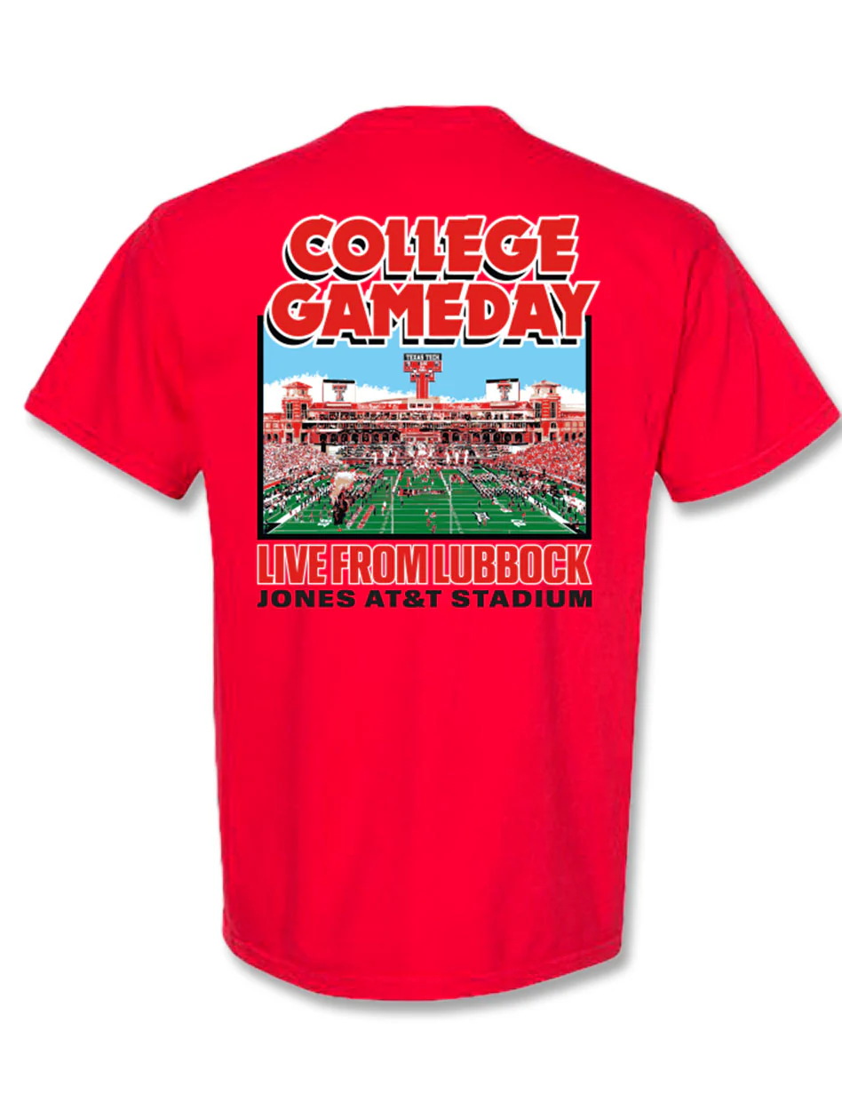 Texas Tech Official ESPN College Gameday "Live From Lubbock" Red T-Shirt
