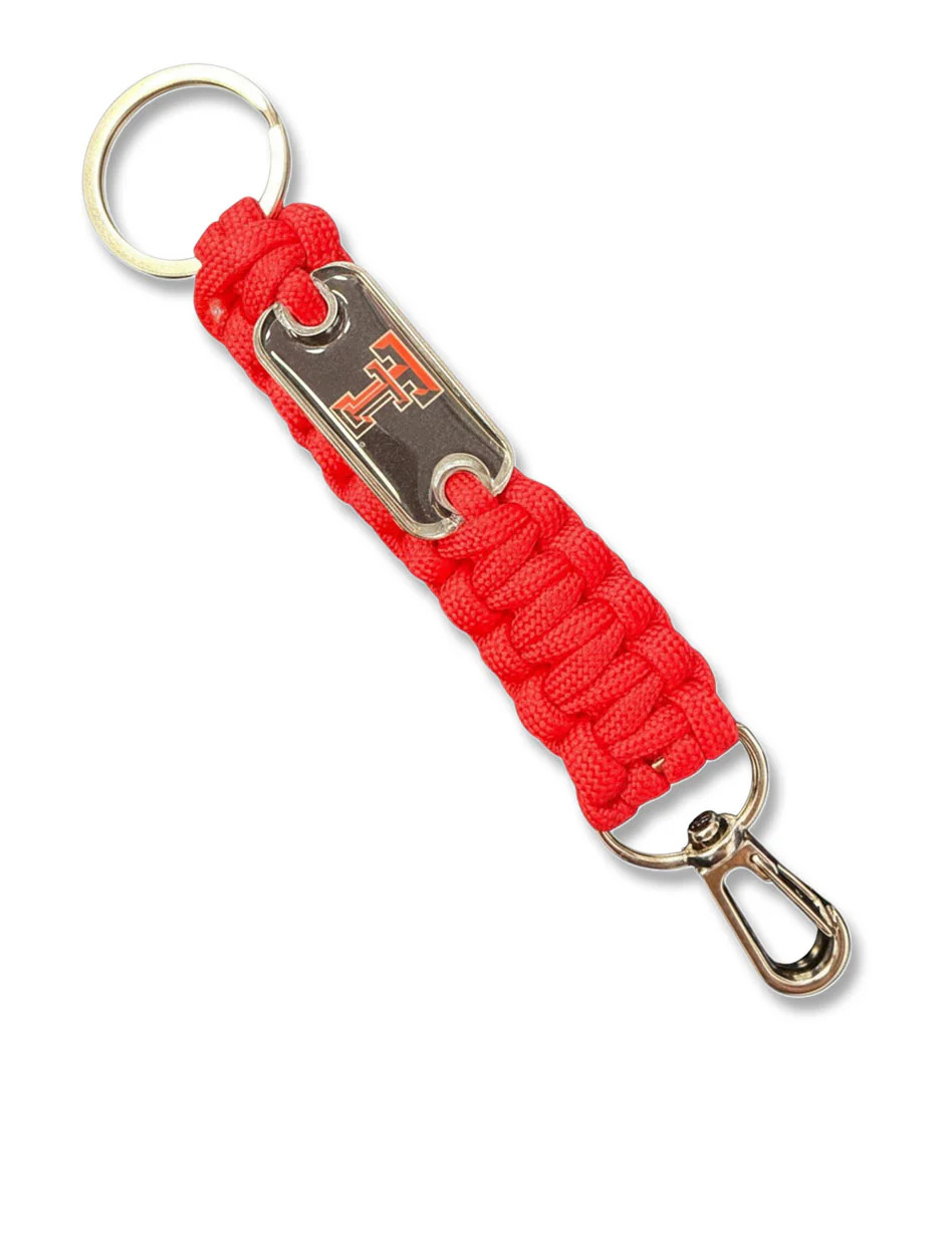 Texas Tech Paracord Keychain