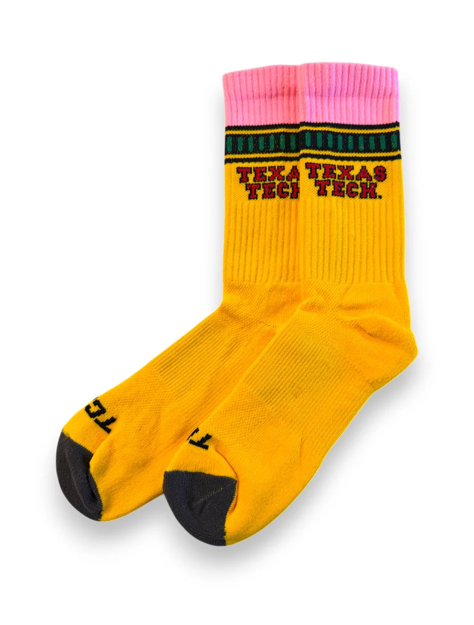 Texas Tech "Pencil" Crew Socks - Image 2