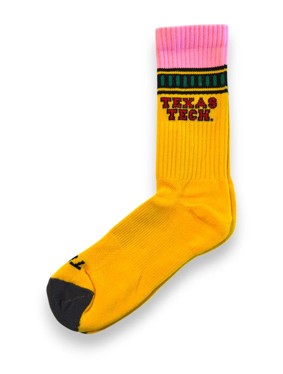 Texas Tech "Pencil" Crew Socks - Image 3
