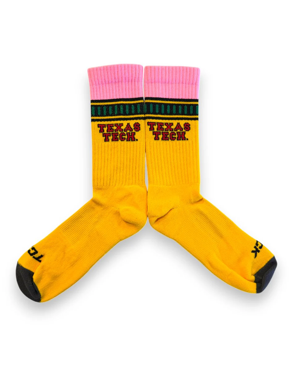 Texas Tech "Pencil" Crew Socks - Image 4