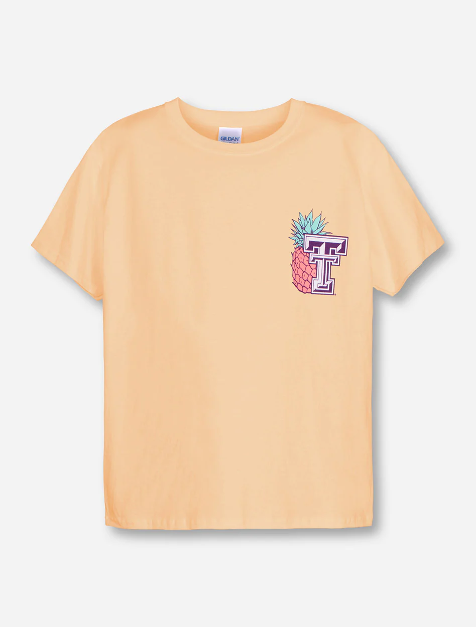 Texas Tech Pineapple Vibes on YOUTH Butter T-Shirt - Image 2