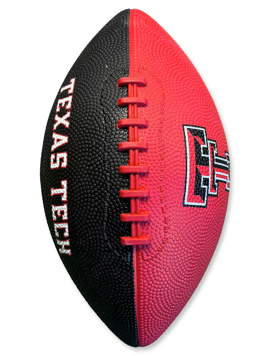 Texas Tech "Pinwheel Pattern" Junior Rubber Football