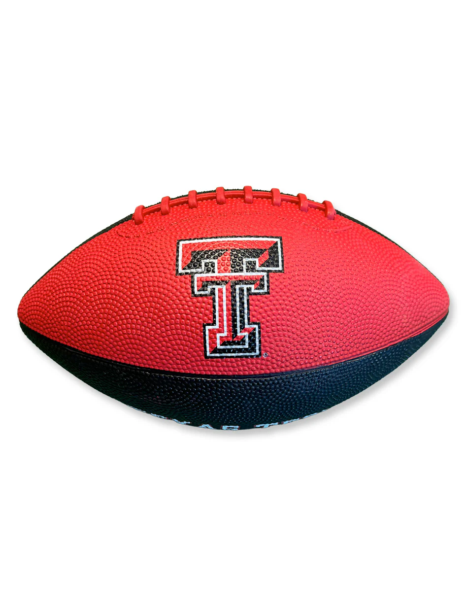 Texas Tech "Pinwheel Pattern" Junior Rubber Football - Image 2
