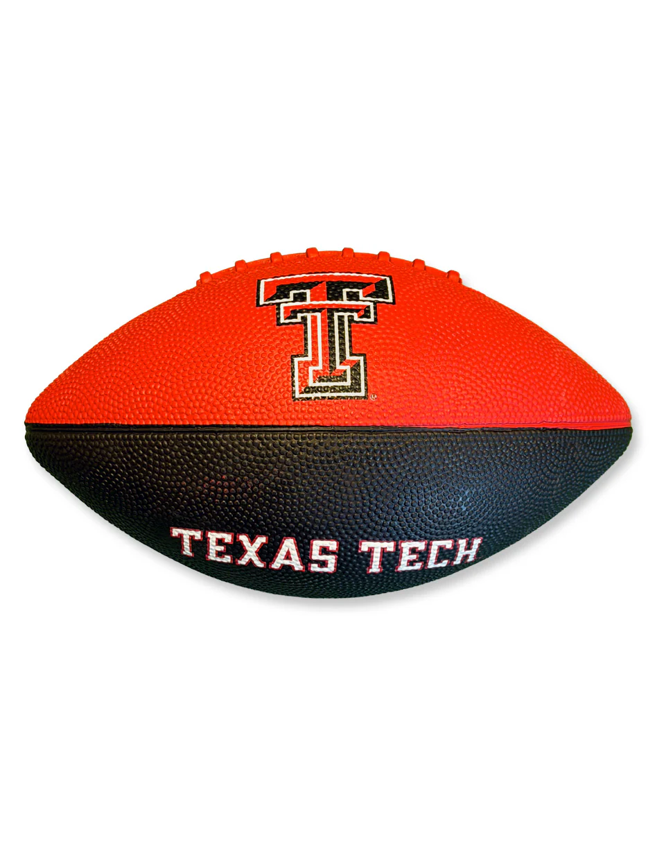 Texas Tech "Pinwheel Pattern" Junior Rubber Football - Image 3