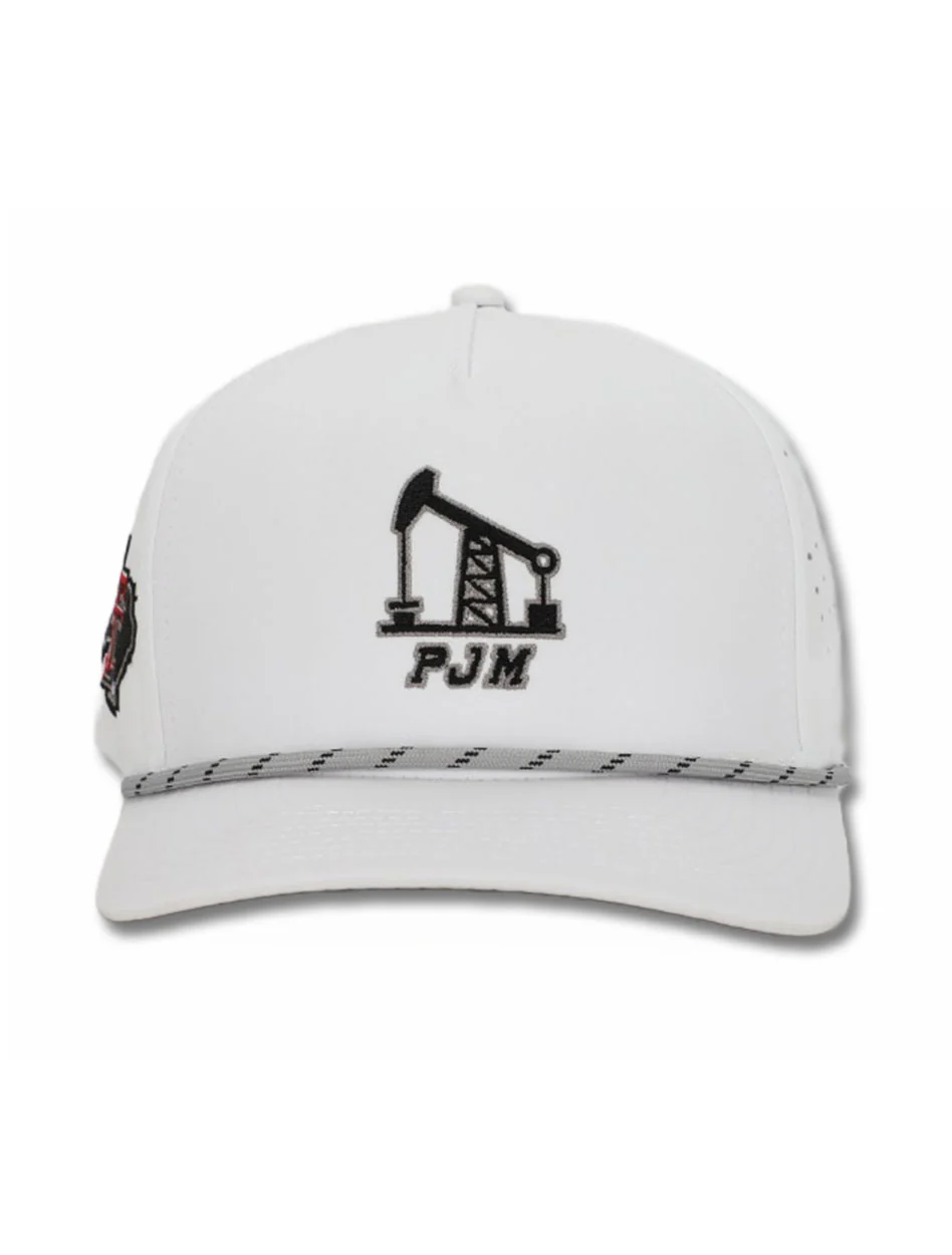 Dark Horse Texas Tech "PJM" White Corded Sport Snapback Cap - Image 3