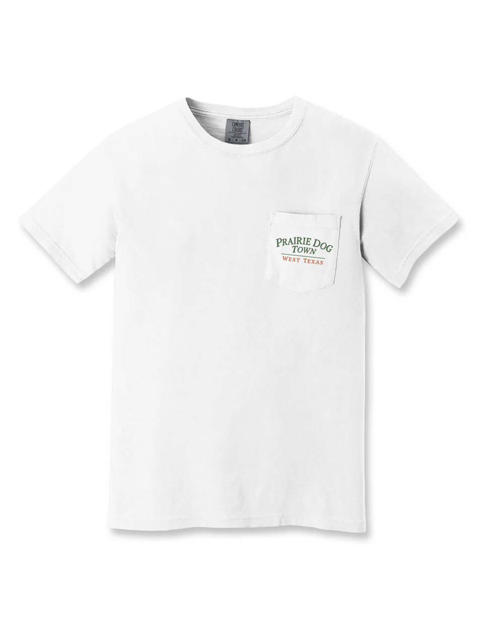 World Famous Prairie Dog Town® "Replace Your Divots" Front Pocket Tee - Image 2