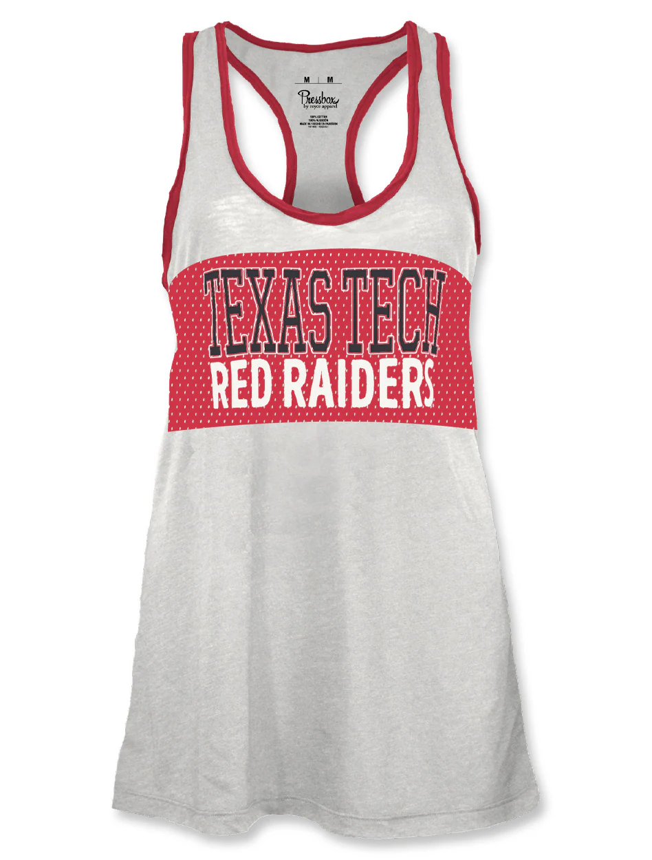 Texas Tech Press Box "Tracy" Crew Neck Tank Top