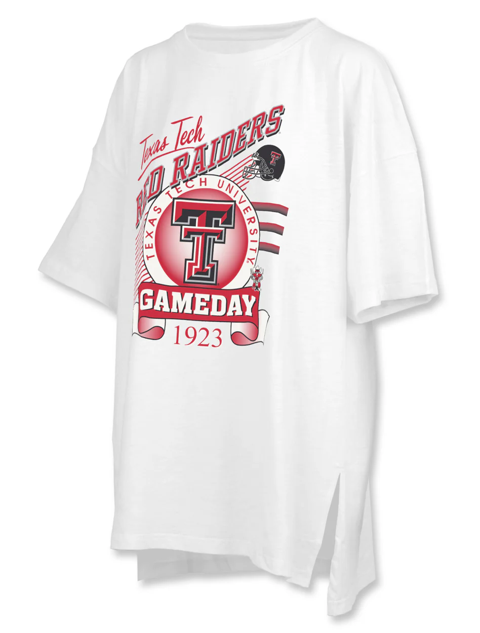 Texas Tech PressBox "Calgary" Oversize Slub Top