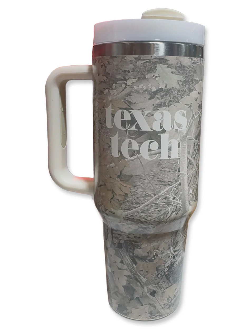 Texas Tech "Pristine" Washed Camo 2.0 40oz Tumbler - Image 2