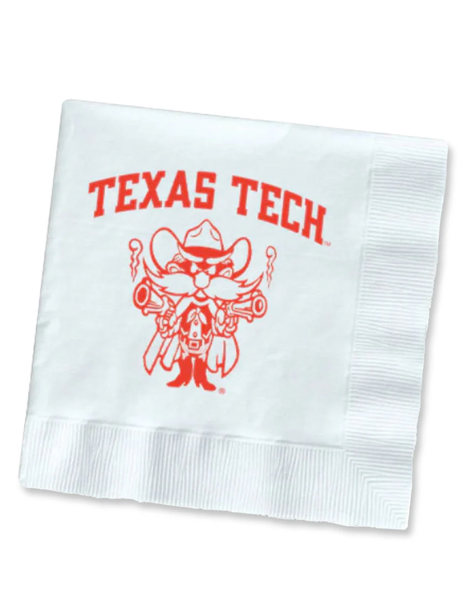 Texas Tech Raider Red Cocktail Napkin Set