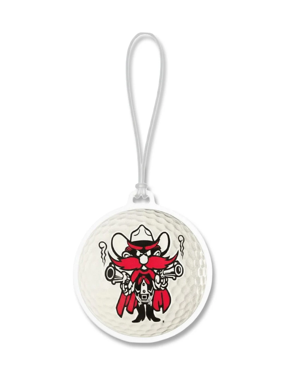 Texas Tech "Raider Red" Golf Acrylic Bag Tag