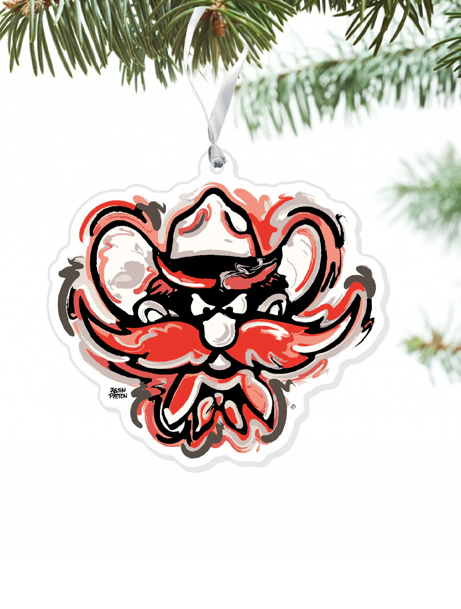 Texas Tech "Red Raider Face" Ornament