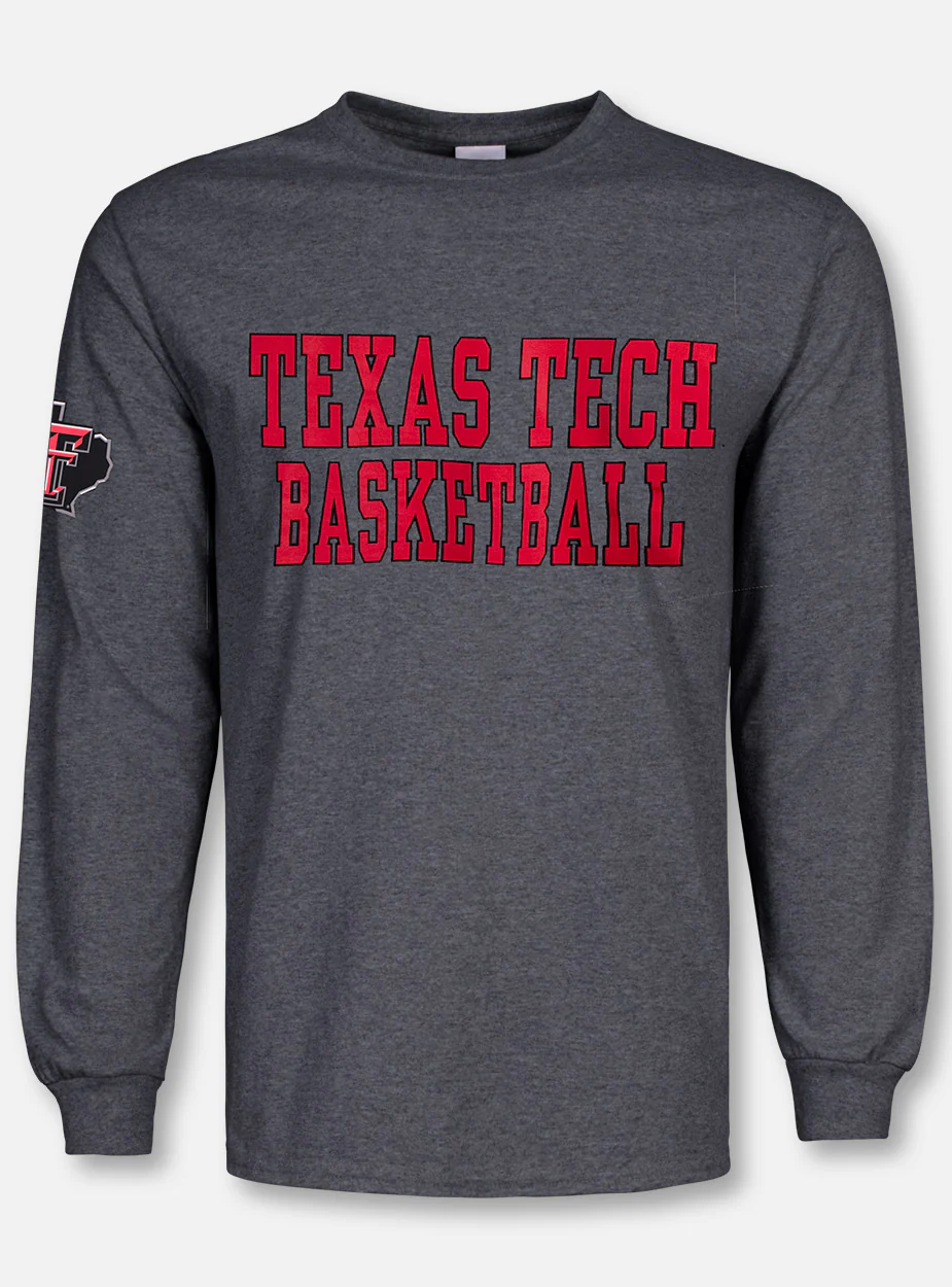 Texas Tech Red Raiders Basketball Stack Lone Star Pride Edition Long Sleeve T-Shirt - Image 3