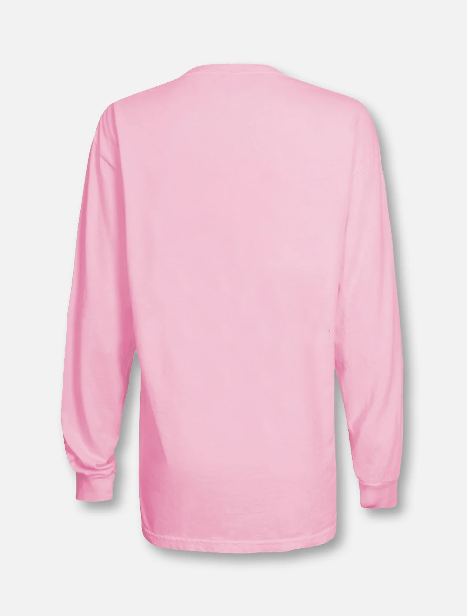 Texas Tech Red Raiders "All Heart Pink Power" Breast Cancer Awareness Long Sleeve T-Shirt - Image 2