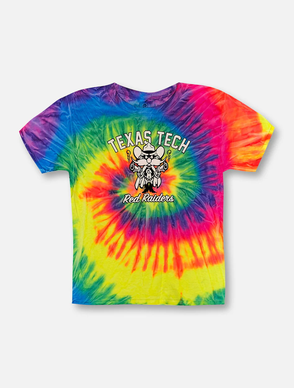 Texas Tech Red Raiders Arch Over Raider Red TODDLER Tie Dye T-Shirt
