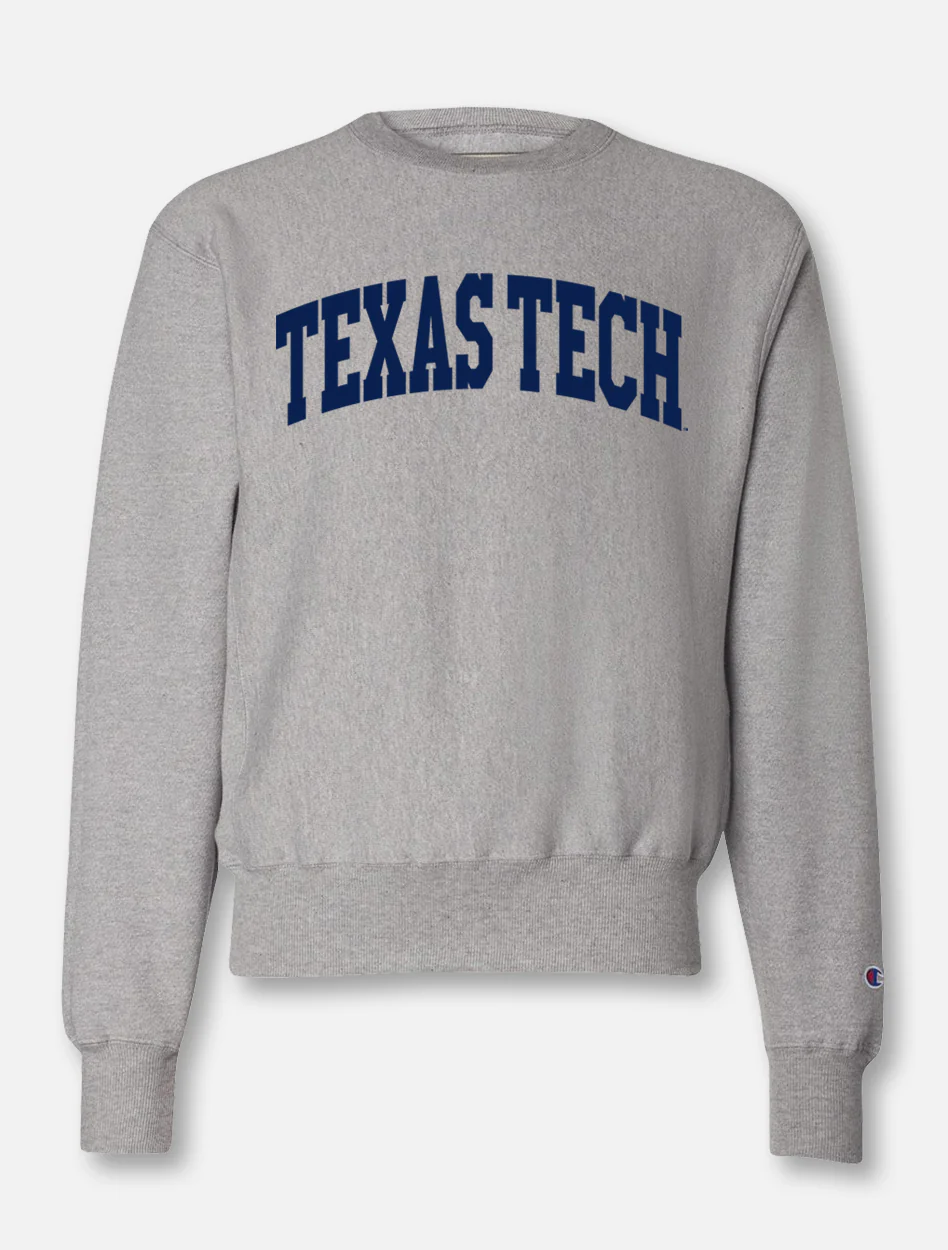 Texas Tech Red Raiders Arch Reverse Weave Crew Sweatshirt - Image 3