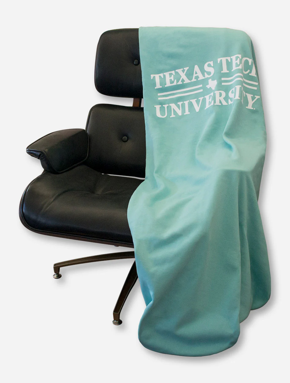 Texas Tech Red Raiders Bar None White Text Sweatshirt Blanket - Image 5