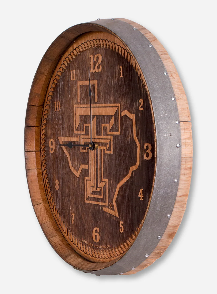 Texas Tech Red Raiders "Barrelhead" Clock - Image 2