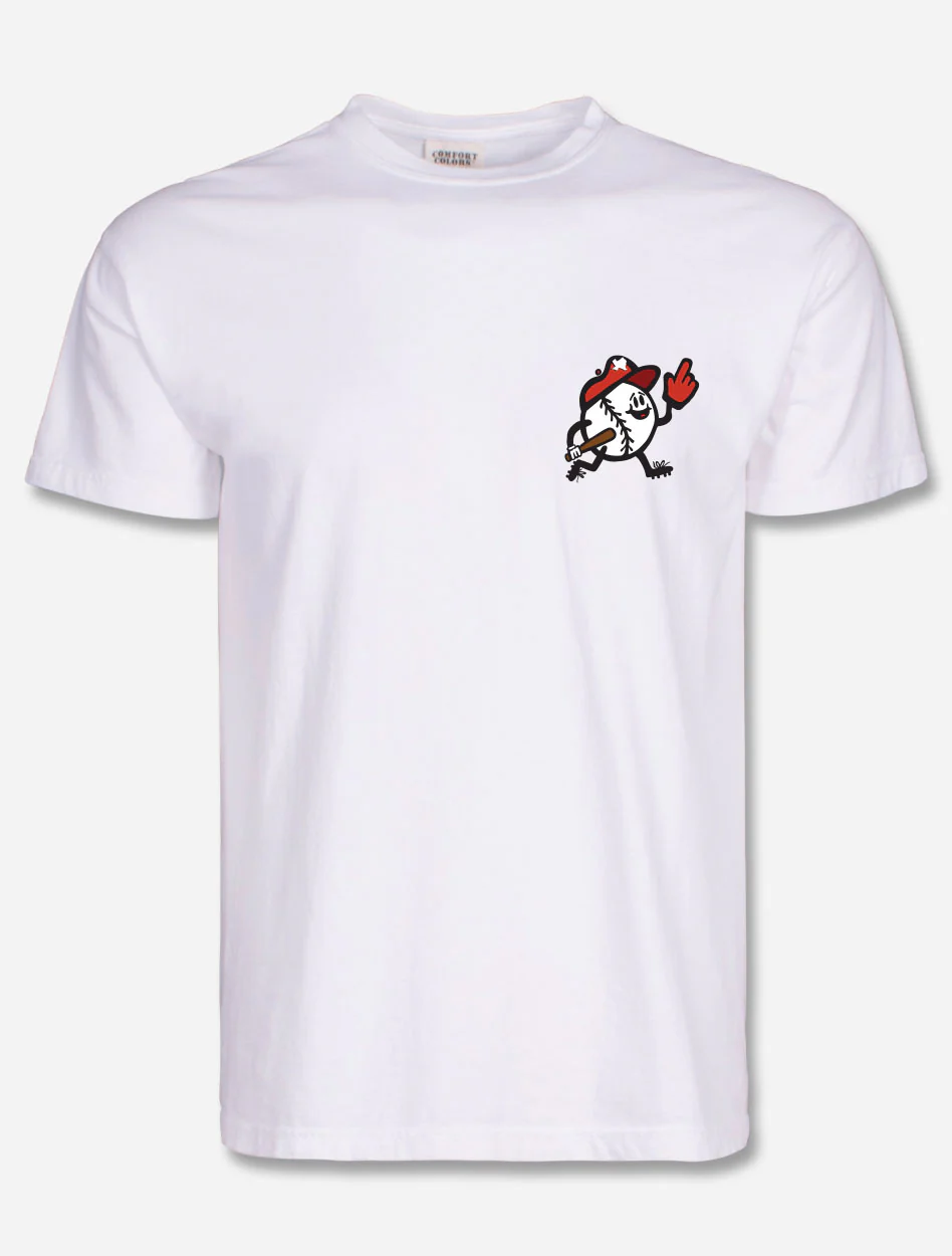 Texas Tech Red Raiders "Baseball Toon Sports" White T-Shirt - Image 2