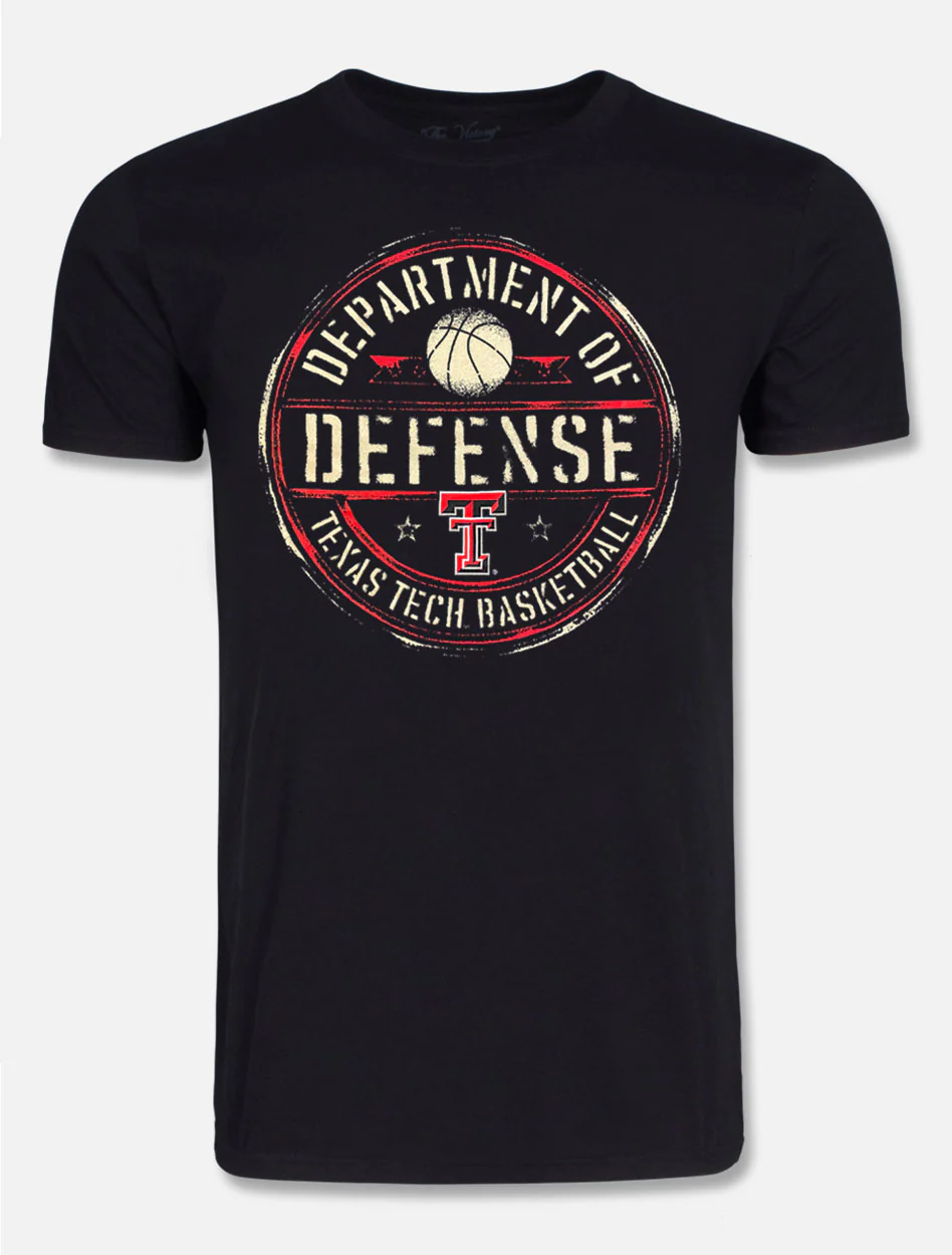 Texas Tech Red Raiders Basketball Dept Of Defense "Official Seal" T-shirt