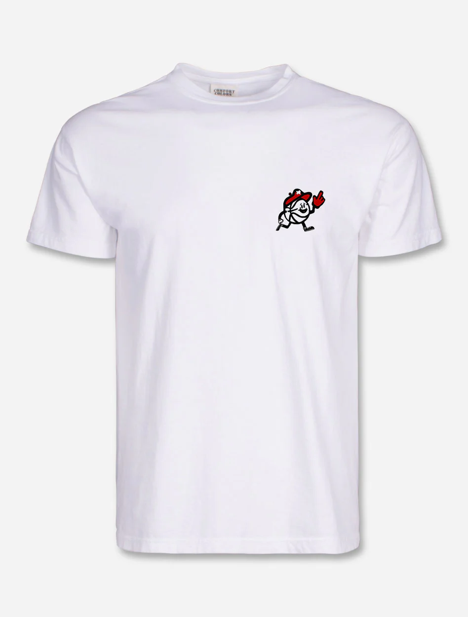 Texas Tech Red Raiders "Basketball Toon Sports" Comfort Color White T-Shirt - Image 2