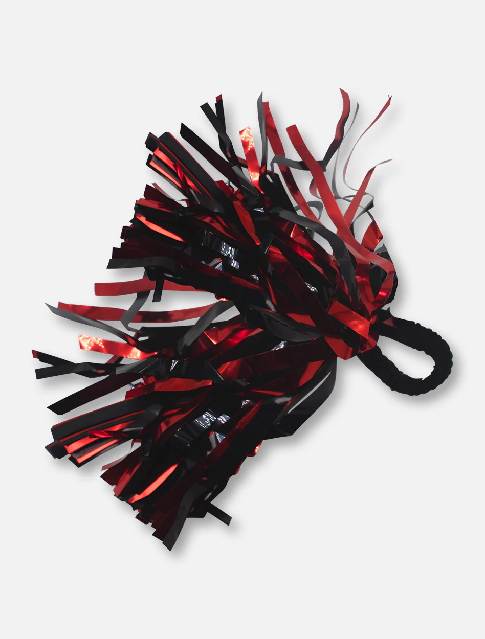 Texas Tech Red Raiders Black and Red Wrist Pom Pom