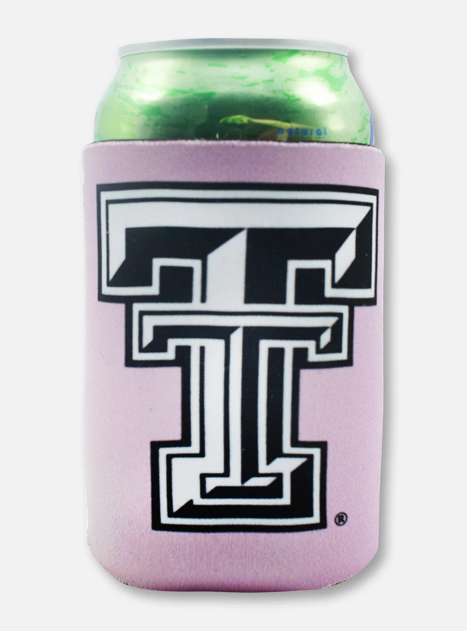 Texas Tech Red Raiders Black and White Double T Reversible Marbling Can Cooler - Image 2