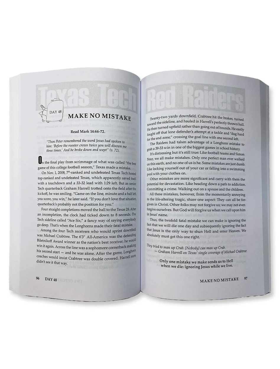 Texas Tech Red Raiders Book - Daily Devotions for Die-Hard Fans - Image 2